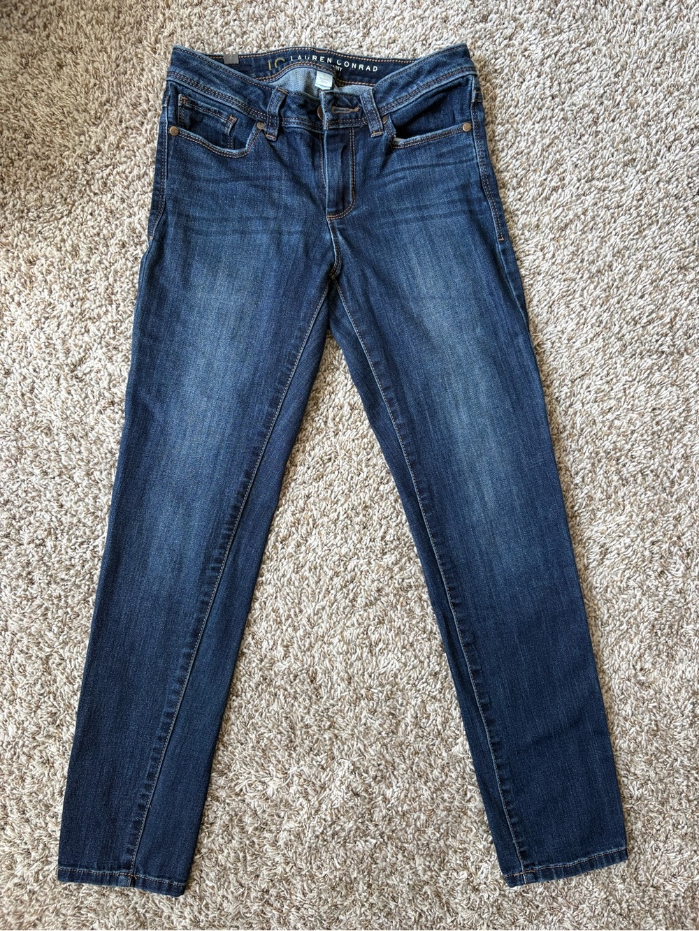 LC Lauren Conrad Dark Blue Skinny Jeans